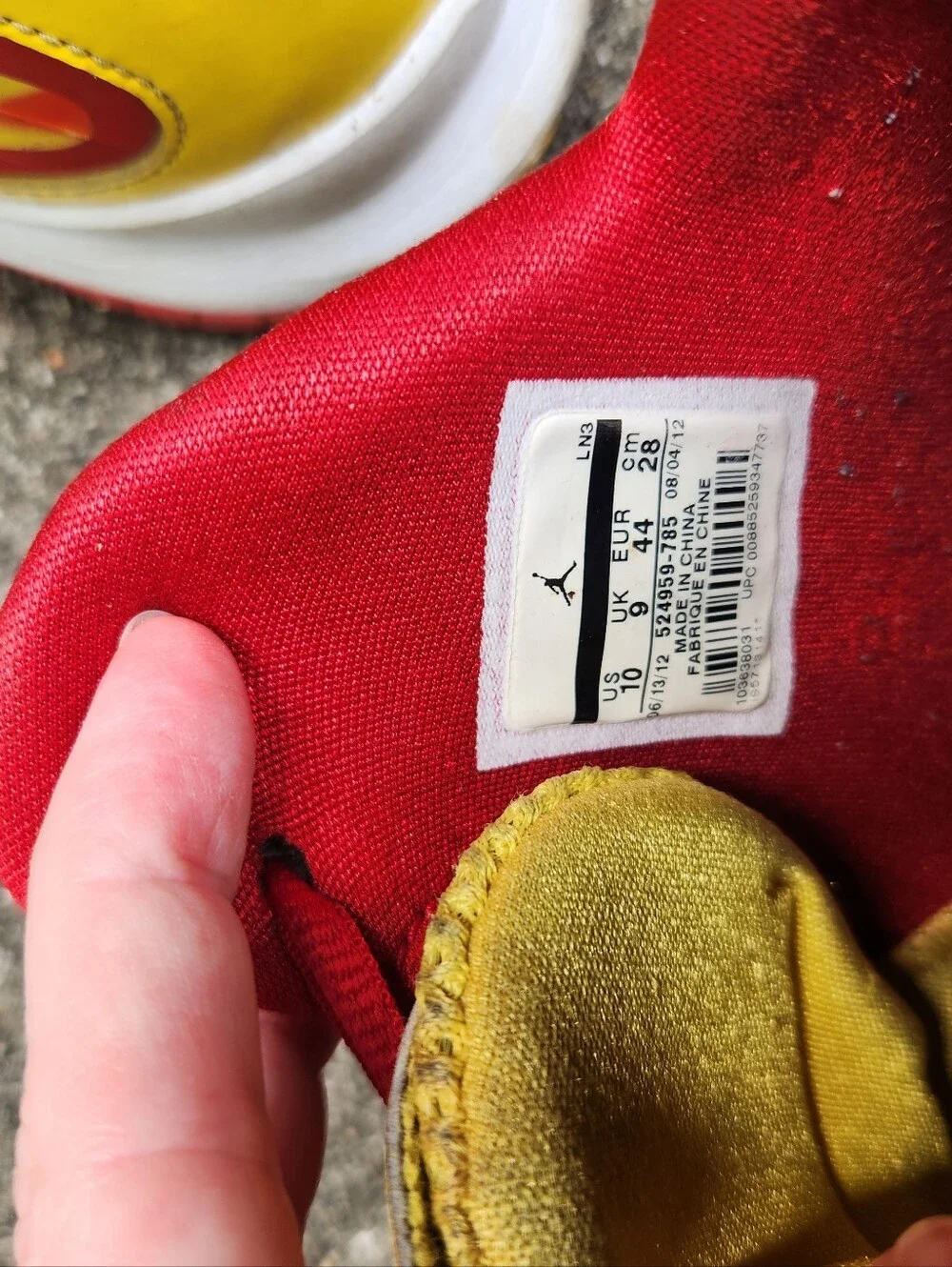Jordan Aero Flight Hulk Hogan Yellow & Red Athletic Shoes - Performance Sneaker